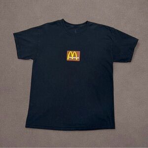 Travis Scott x McDonald's Black Crewneck Logo T-Shirt